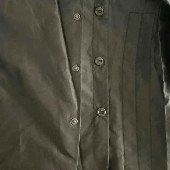 Giorgio Armani Silk Blend Lightweight Snap Closure Blazer Black Size 50 US 40 - Picture 5 of 16